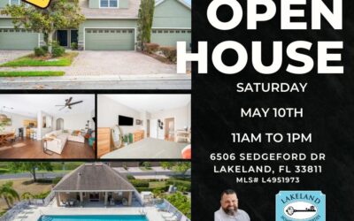 Open House- 6506 Sedgeford Dr Lakeland 11am to 1pm 05/10/2025